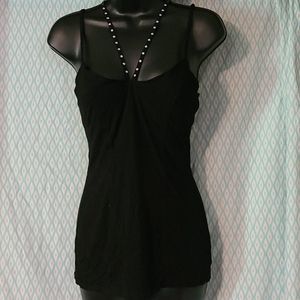 Black cami with diamonds